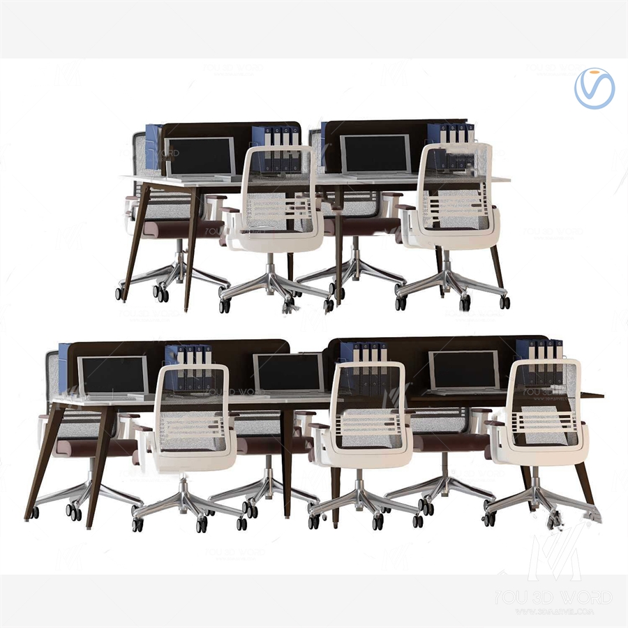 modern office desk chair 3d model